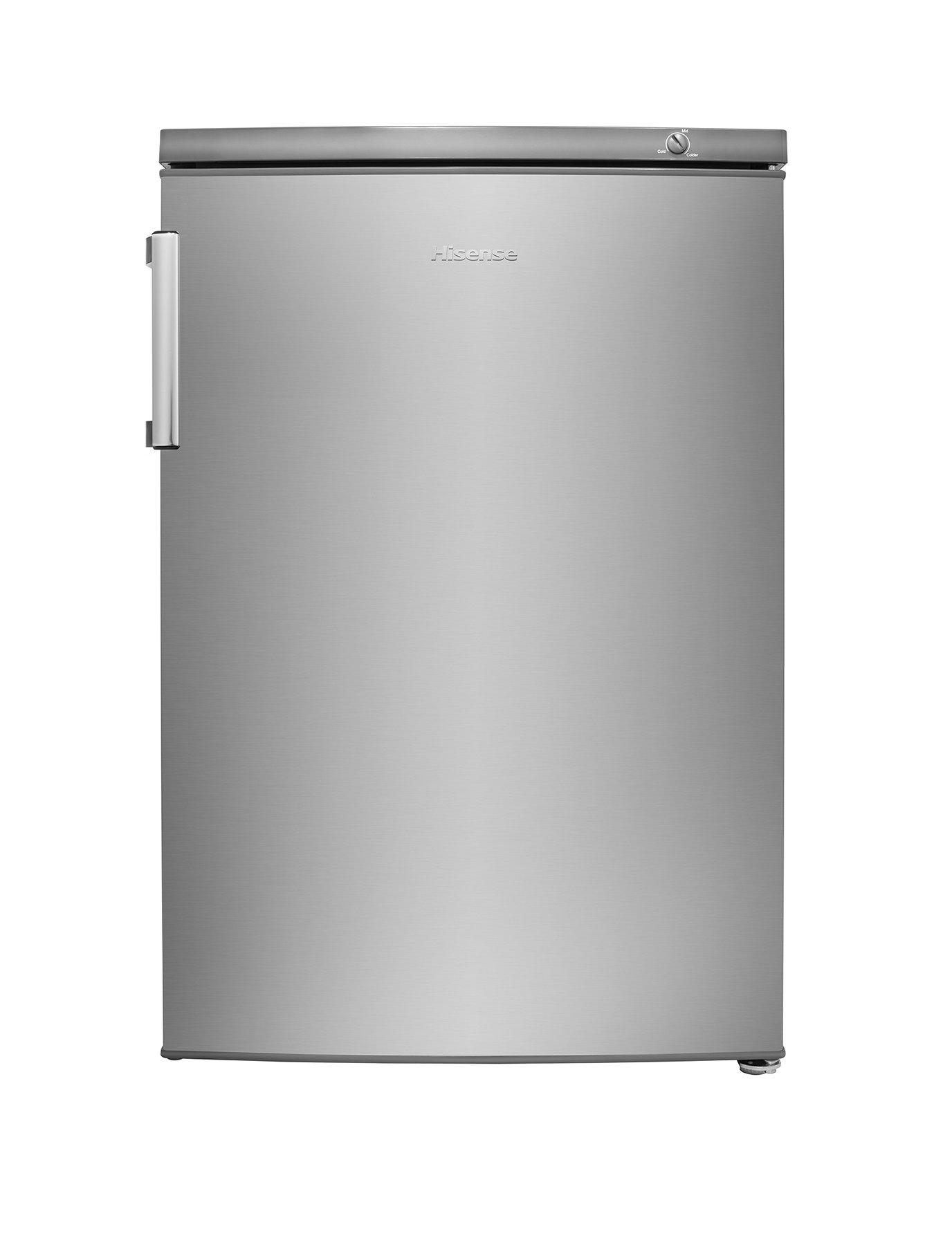 Hisense FV105D4BC21 55cm Wide Under-Counter Freezer - Stainless Steel Look