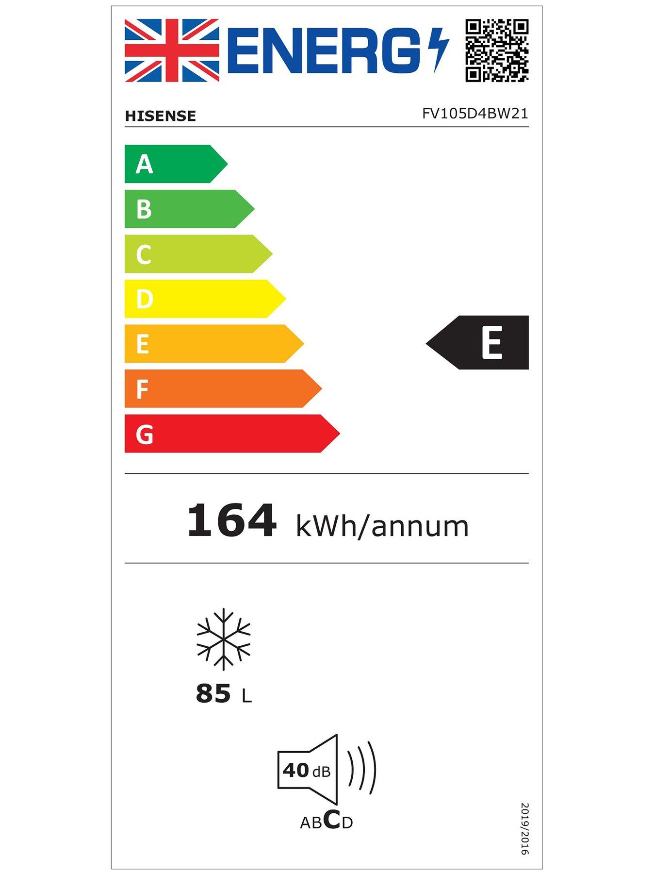  image of hisense-fv105d4bw21-55cmnbspwide-under-counter-freezer-white