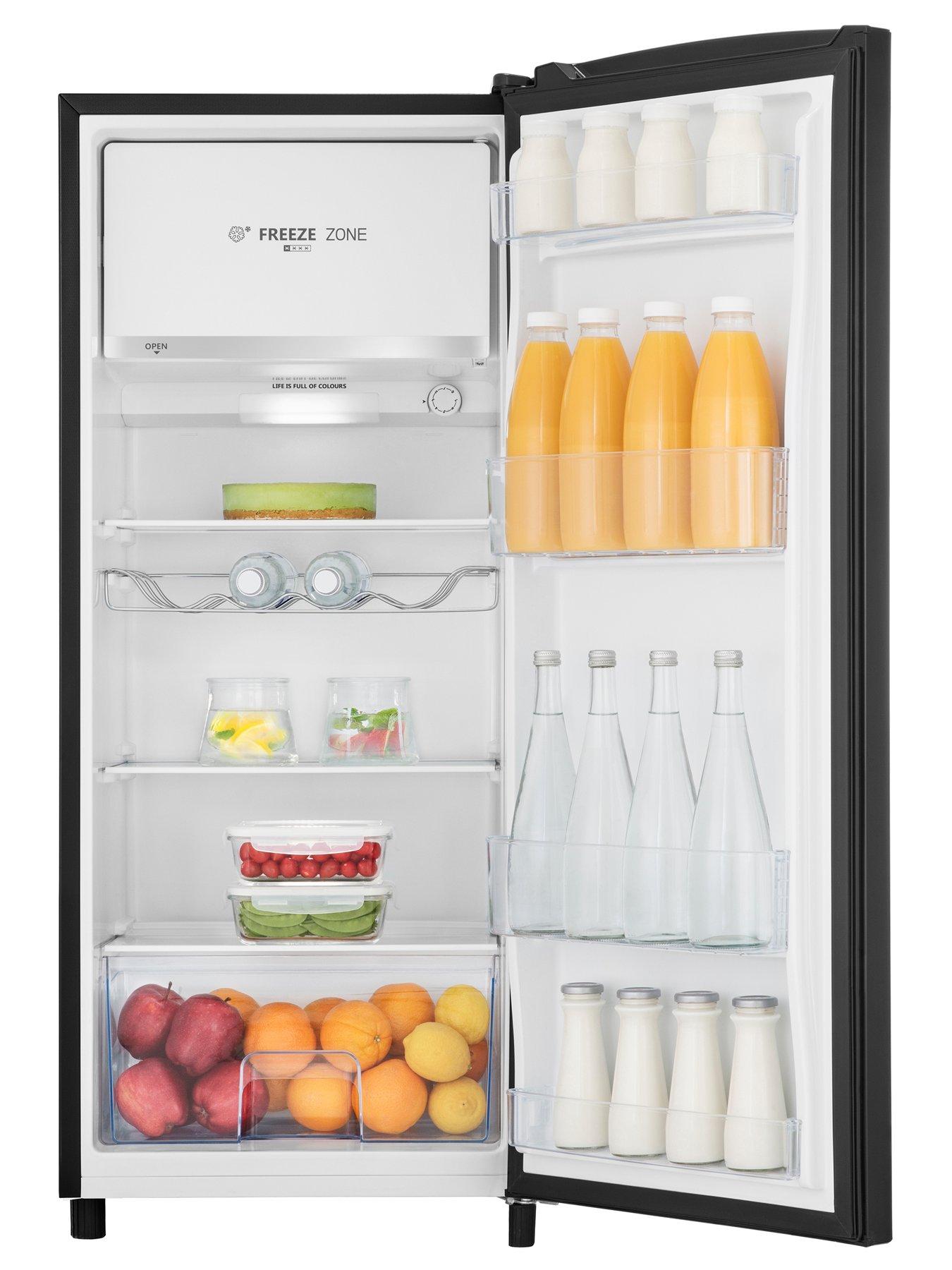 Hisense RR220D4ABF 52cm Wide Tall Fridge with Ice Box Black
