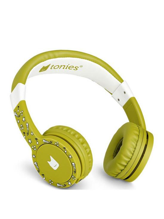 front image of tonies-headphones-green