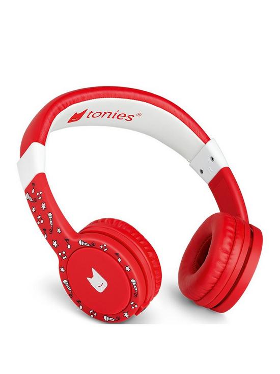 front image of tonies-headphones-red