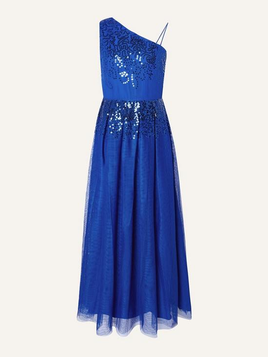 front image of monsoon-girls-sew-elisha-one-shoulder-sequin-prom-dress-blue