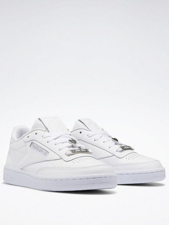 front image of reebok-club-c-85-shoes