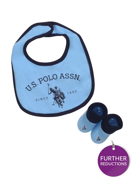 us-polo-assn-bib-bootie-set-blue