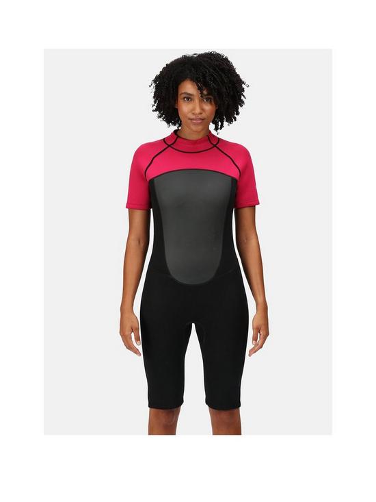 front image of regatta-womens-shorty-wetsuit
