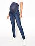  image of long-tall-sally-maternity-skinny-jeans-with-comfort-panel-blue