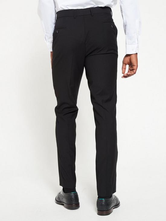 stillFront image of everyday-regular-fit-stretch-suit-trouser-black