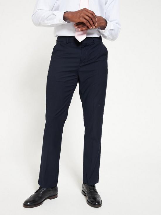 front image of everyday-regular-fit-stretch-suit-trouser-navy
