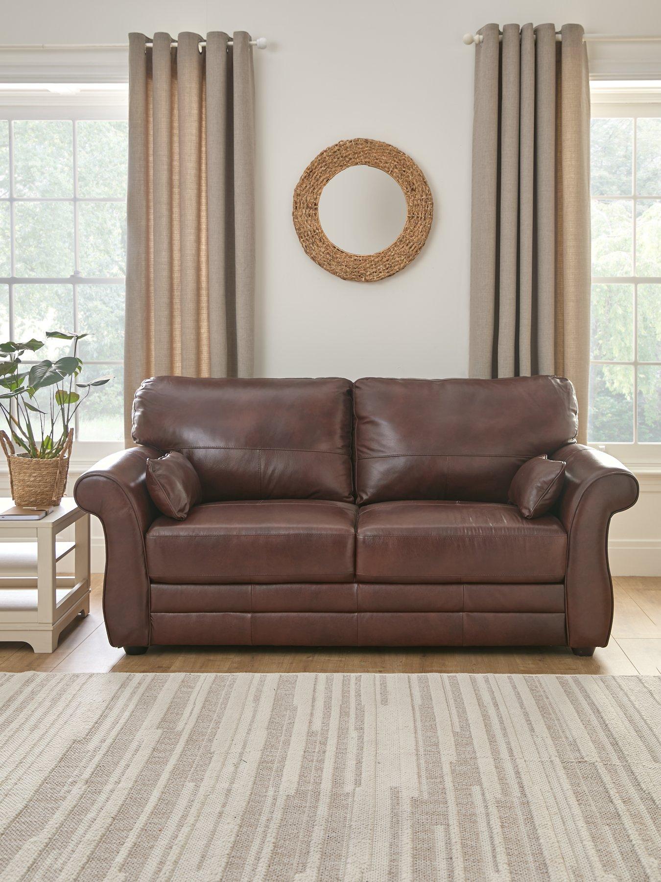 Littlewoods store leather sofas