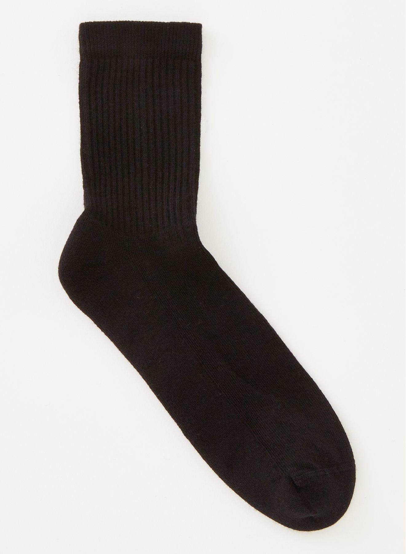 Image 2 of 3 of The Very Collection Unisex 5 Pack Black Sports Socks