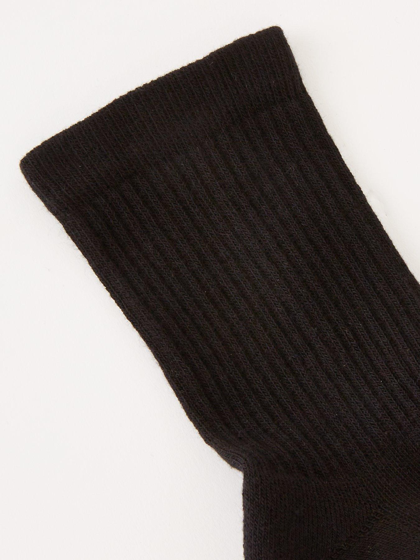  image of the-very-collection-unisex-5-pack-black-sports-socks