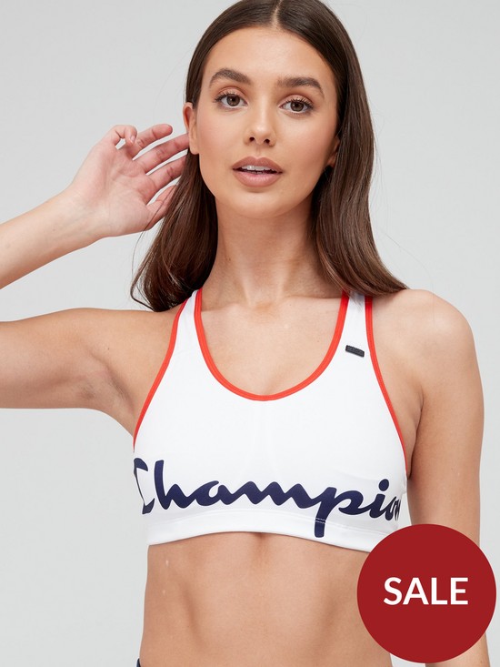 front image of shock-absorber-champion-sport-active-crop-top-white