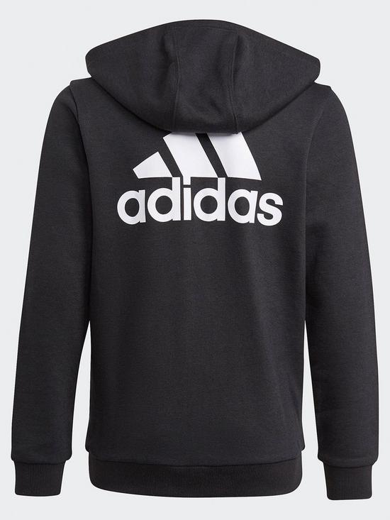 back image of adidas-essentials-full-zip-hoodie