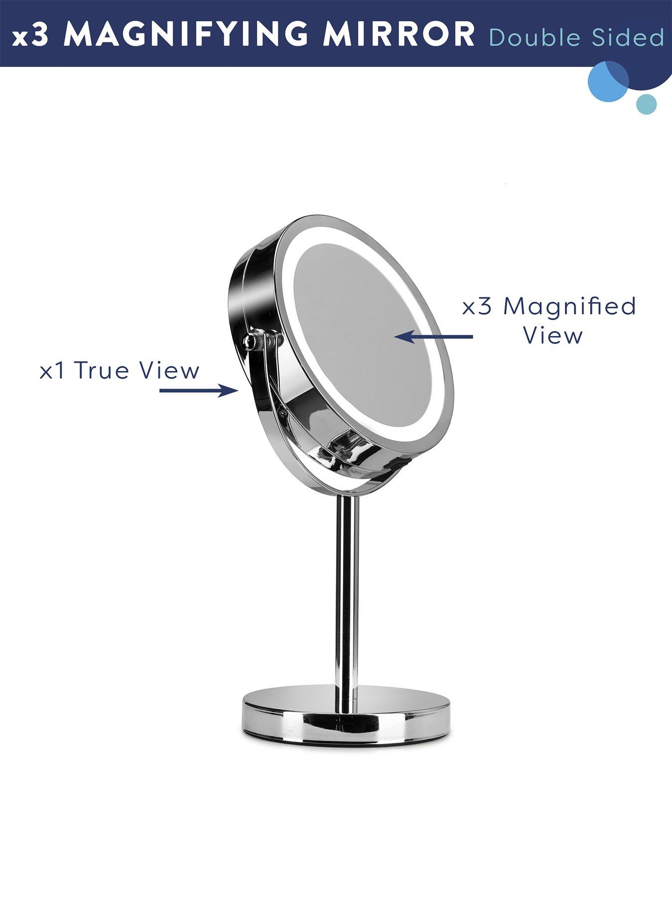 Image 3 of 6 of Croydex Illuminated Pedestal Mirror