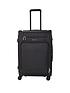  image of rock-luggage-parker-8-wheel-suitcase-medium-black