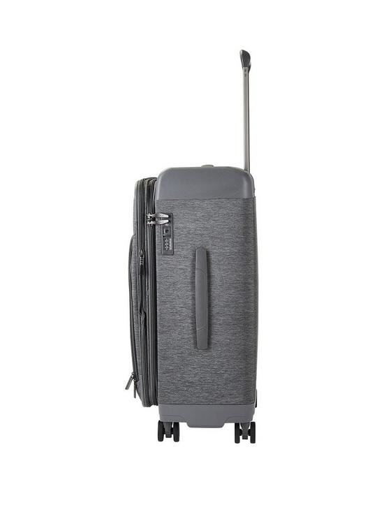 stillFront image of rock-luggage-parker-8-wheel-suitcase-medium-grey