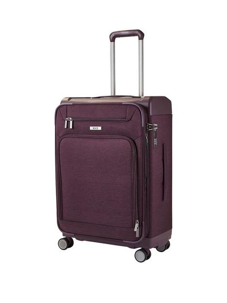 rock-luggage-parker-8-wheel-suitcase-medium-purple