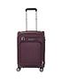  image of rock-luggage-parker-8-wheel-suitcase-cabin-purple