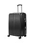 rock-luggage-lupo-8-wheel-suitcase-medium-blackfront
