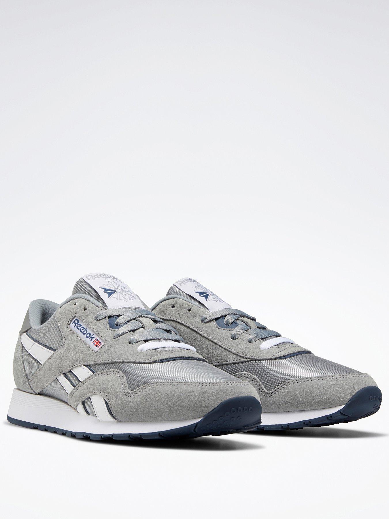 Reebok classic nylon mens on sale silver