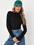  image of missguided-roll-neck-bodysuit-black