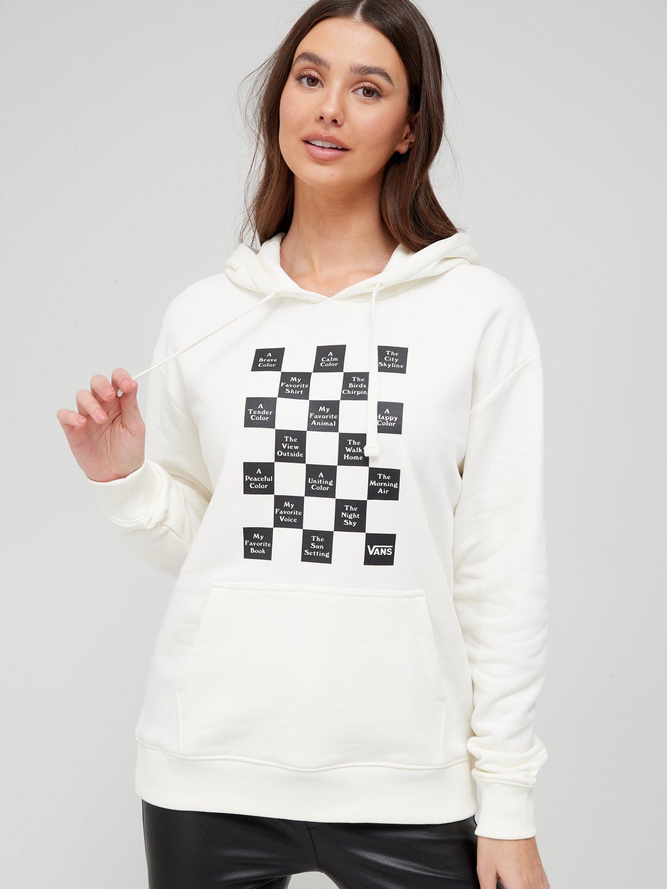 vans checked hoodie