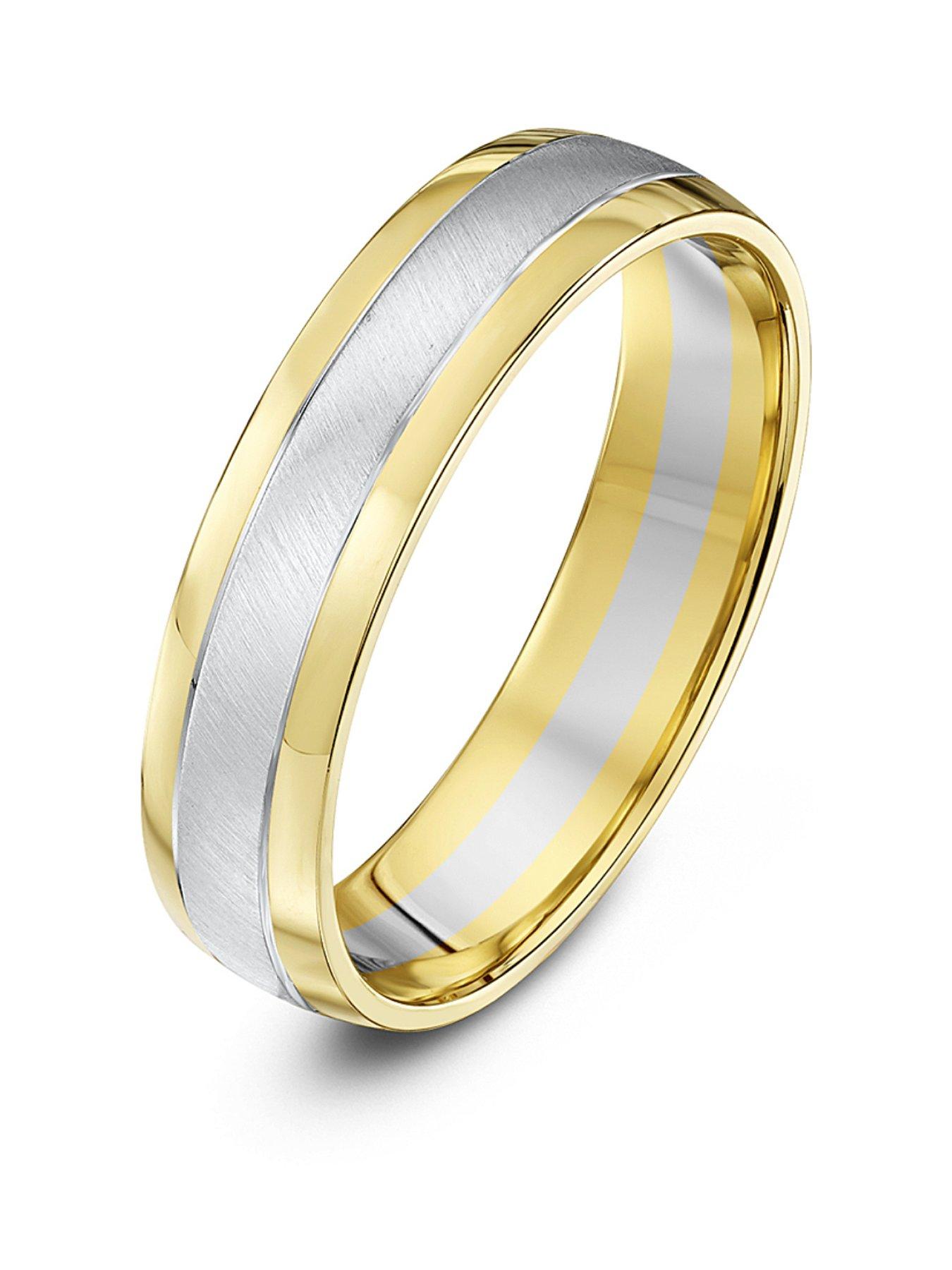 the-love-collection-9ct-white-yellow-gold-wedding-band-ring