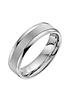  image of the-love-silver-collection-sterling-silver-matt-wedding-band