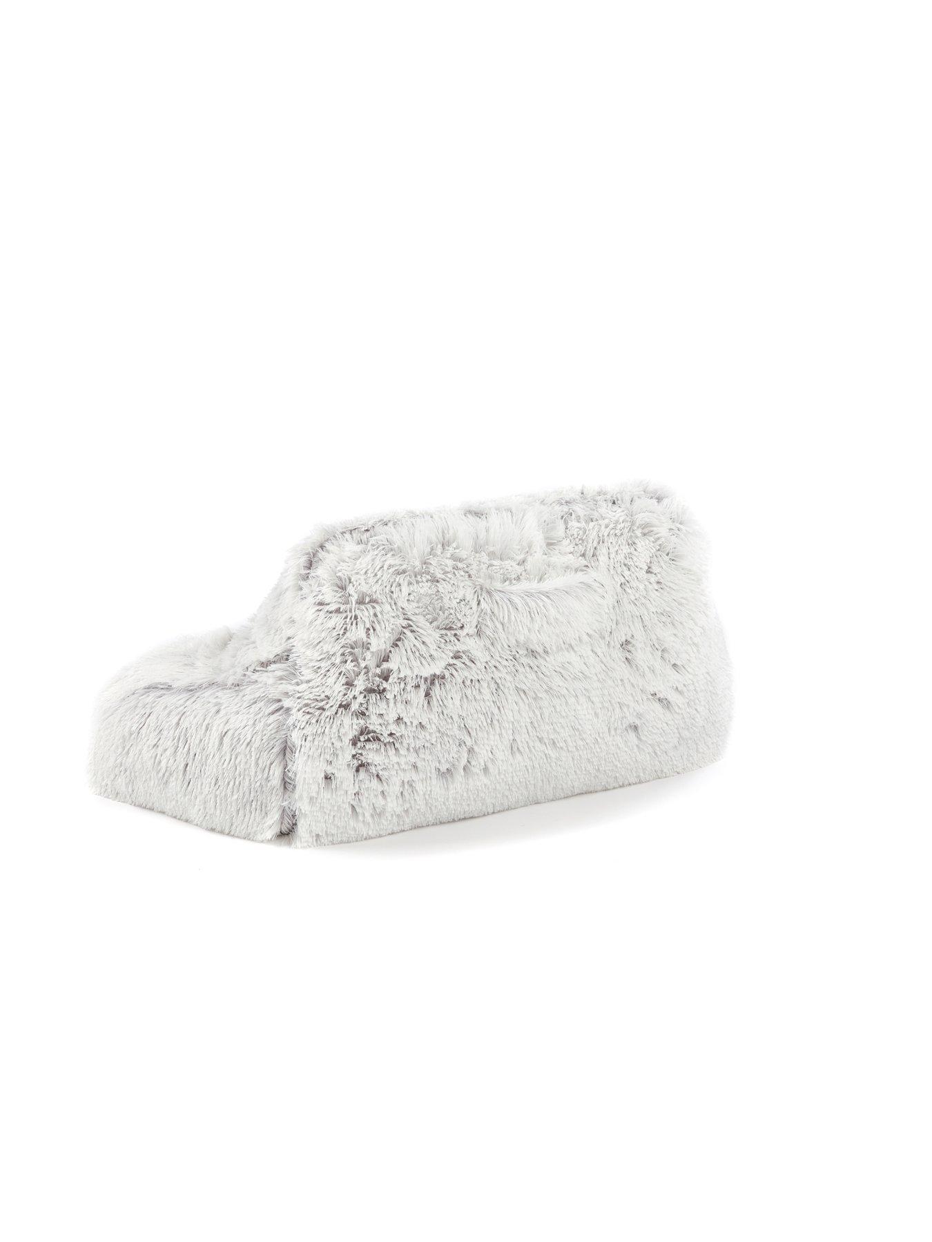 Image 3 of 4 of The Very Collection Long Hair Cuddle Cushion - Silver