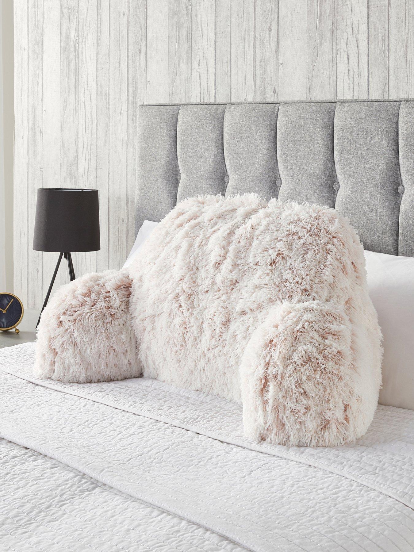 undefined Long Hair Cuddle Cushion - Pale Pink