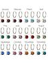  image of the-love-silver-collection-sterling-silver-crystal-birthstone-hoop-earrings