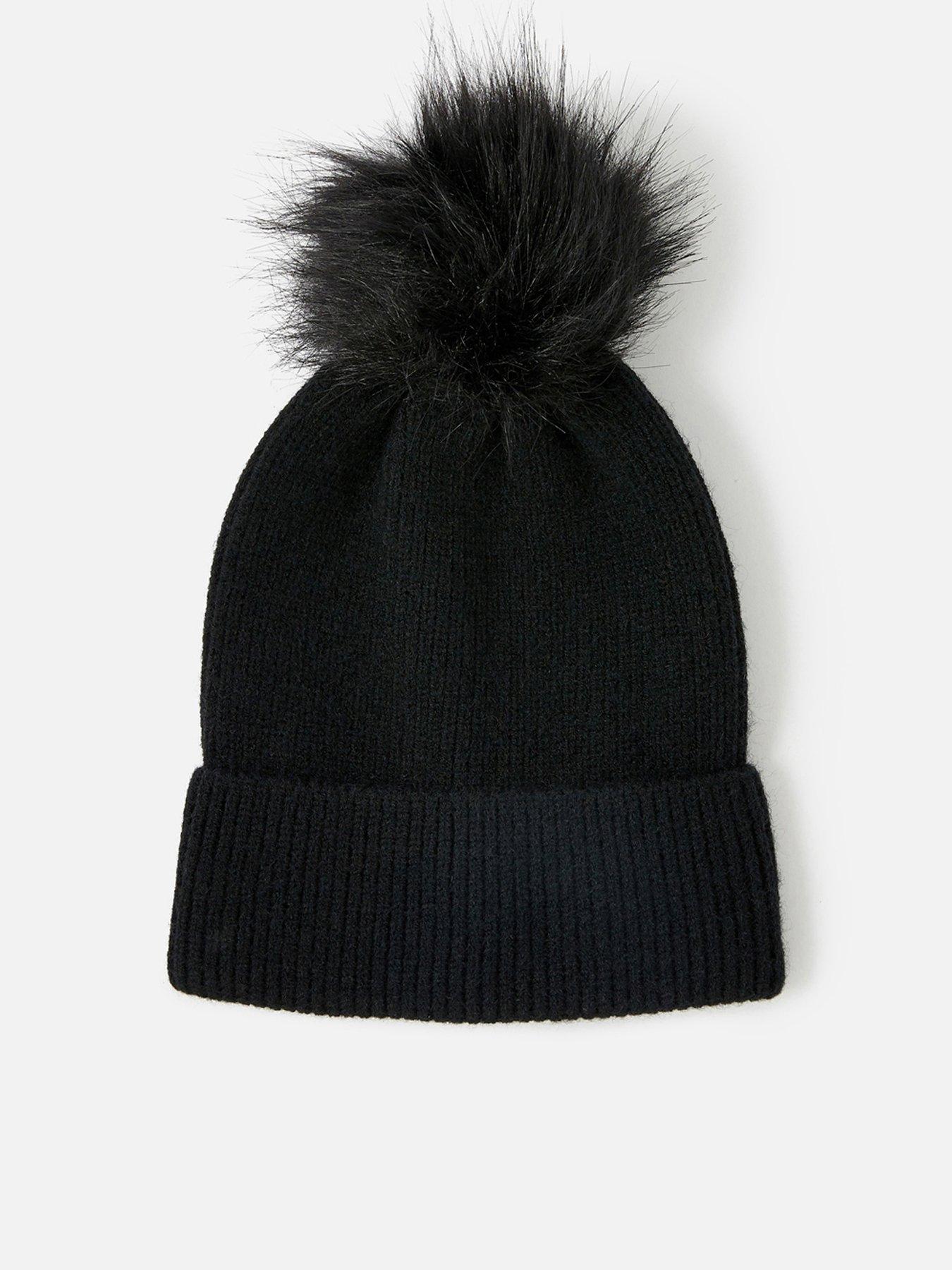  image of accessorize-knit-pom-beanie