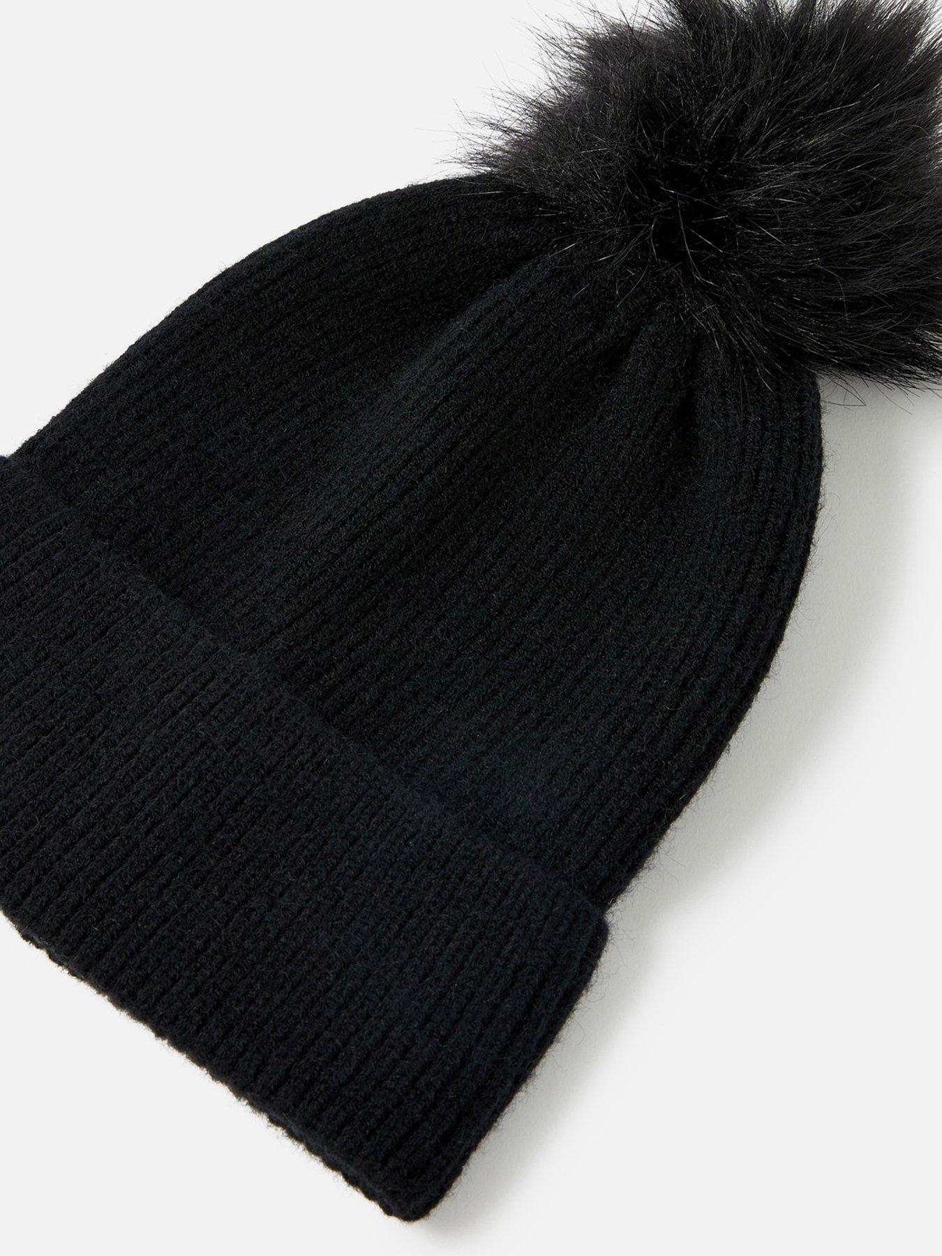  image of accessorize-knit-pom-beanie