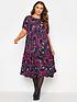 yours-yours-smock-midi-dress-leaf-printfront