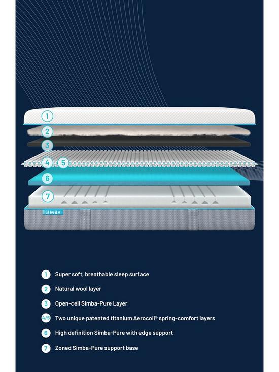 stillFront image of simba-hybrid-pro-king-size-mattress