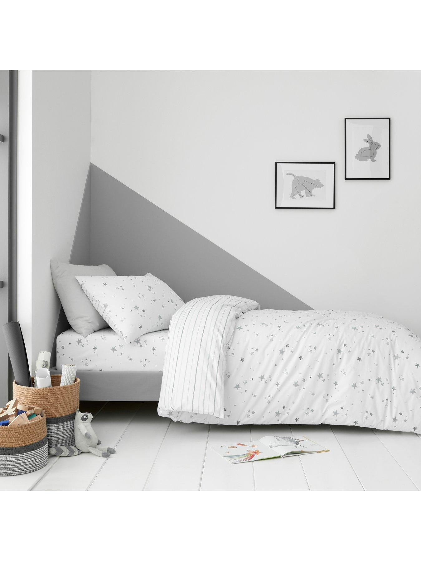 little-bianca-grey-stars-100-cotton-duvet-set