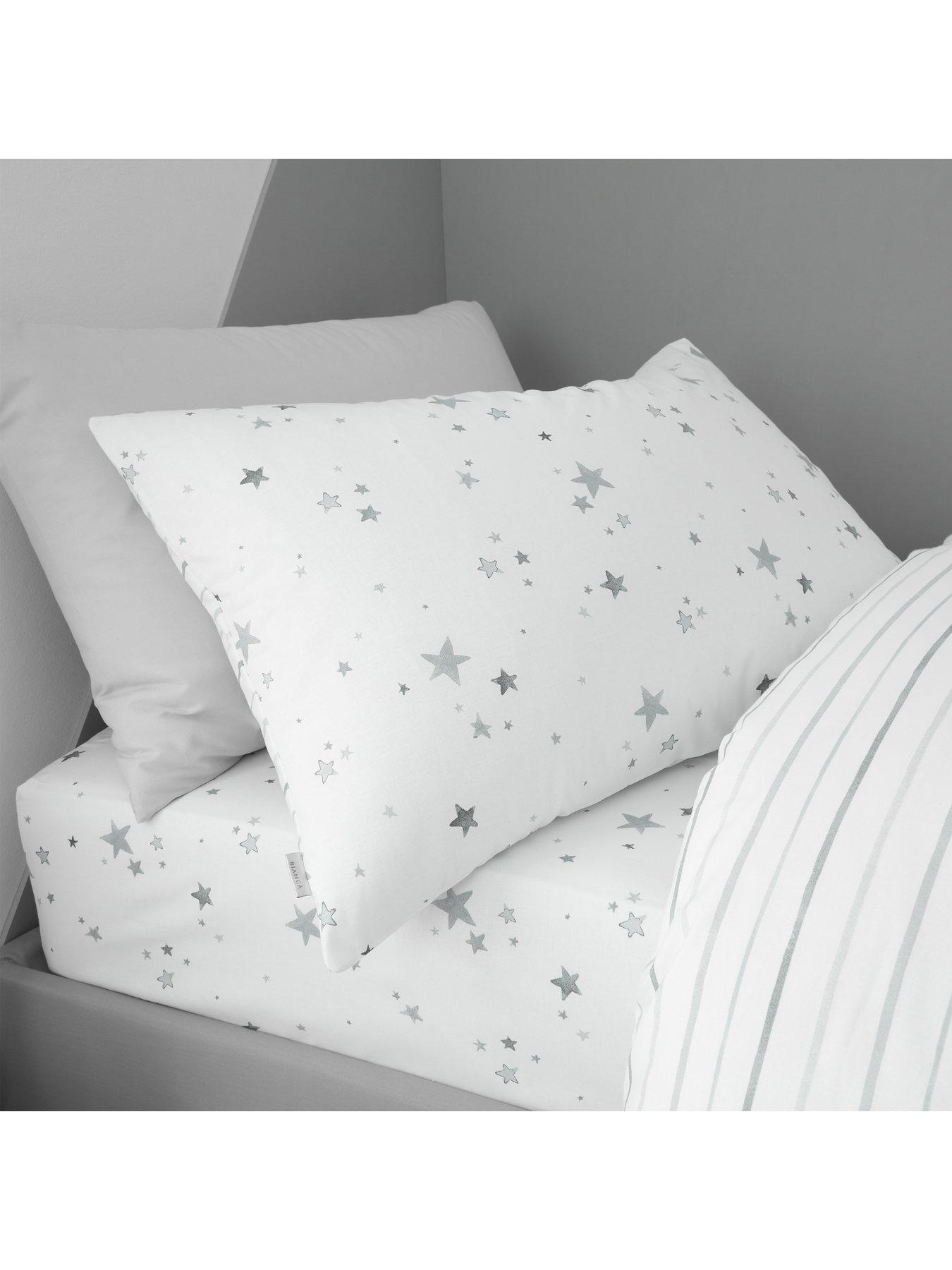  image of little-bianca-grey-stars-100-cotton-duvet-set