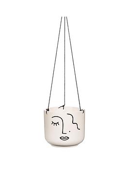 sass-belle-abstract-face-hanging-planter