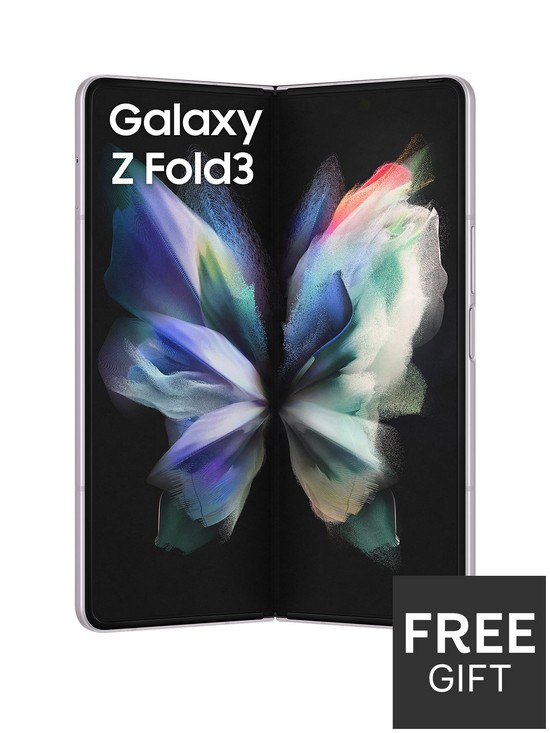 front image of samsung-galaxy-z-fold-3-5g-256gb-silver