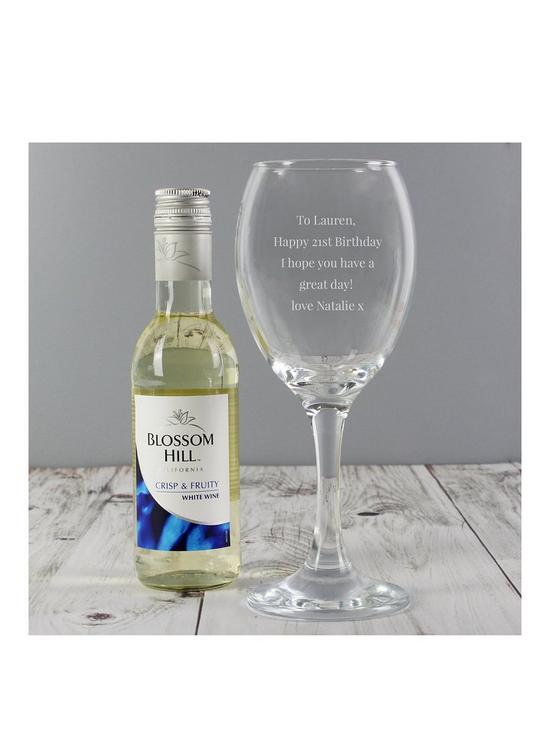 front image of the-personalised-memento-company-personalised-wine-glass-with-500ml-whitenbspwine