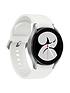  image of samsung-galaxy-watch-4-40mm-4g--nbspsilver-with-wireless-charger-pad
