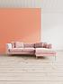  image of swoon-alena-fabric-right-handnbspcorner-sofa-easy-velvet