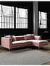  image of swoon-alena-fabric-right-handnbspcorner-sofa-easy-velvet