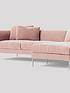 image of swoon-alena-fabric-left-handnbspcorner-sofa-easy-velvet