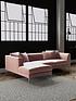  image of swoon-alena-fabric-left-handnbspcorner-sofa-easy-velvet