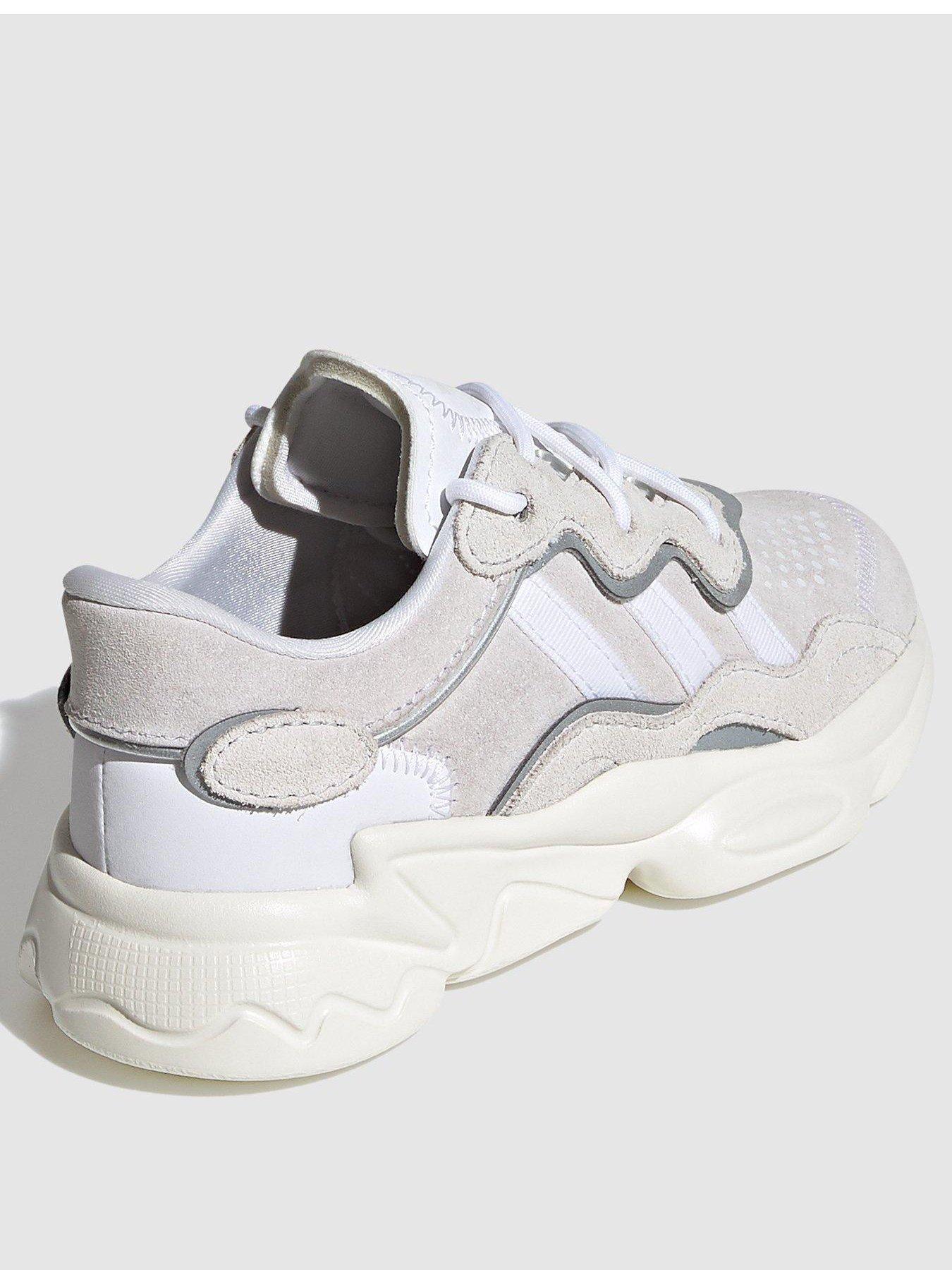  image of adidas-originals-kids-unisex-ozweego-trainers-white