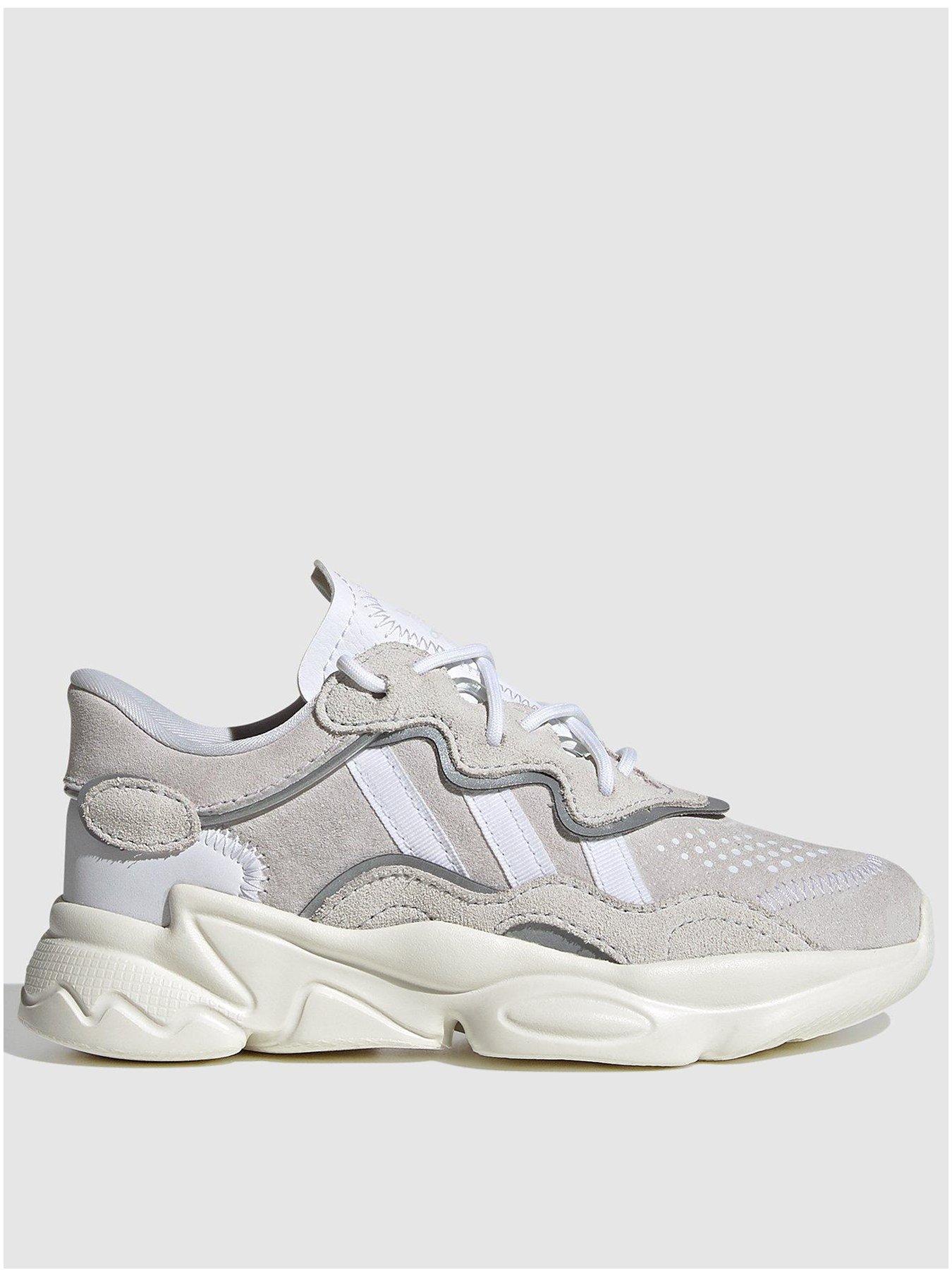  image of adidas-originals-kids-unisex-ozweego-trainers-white