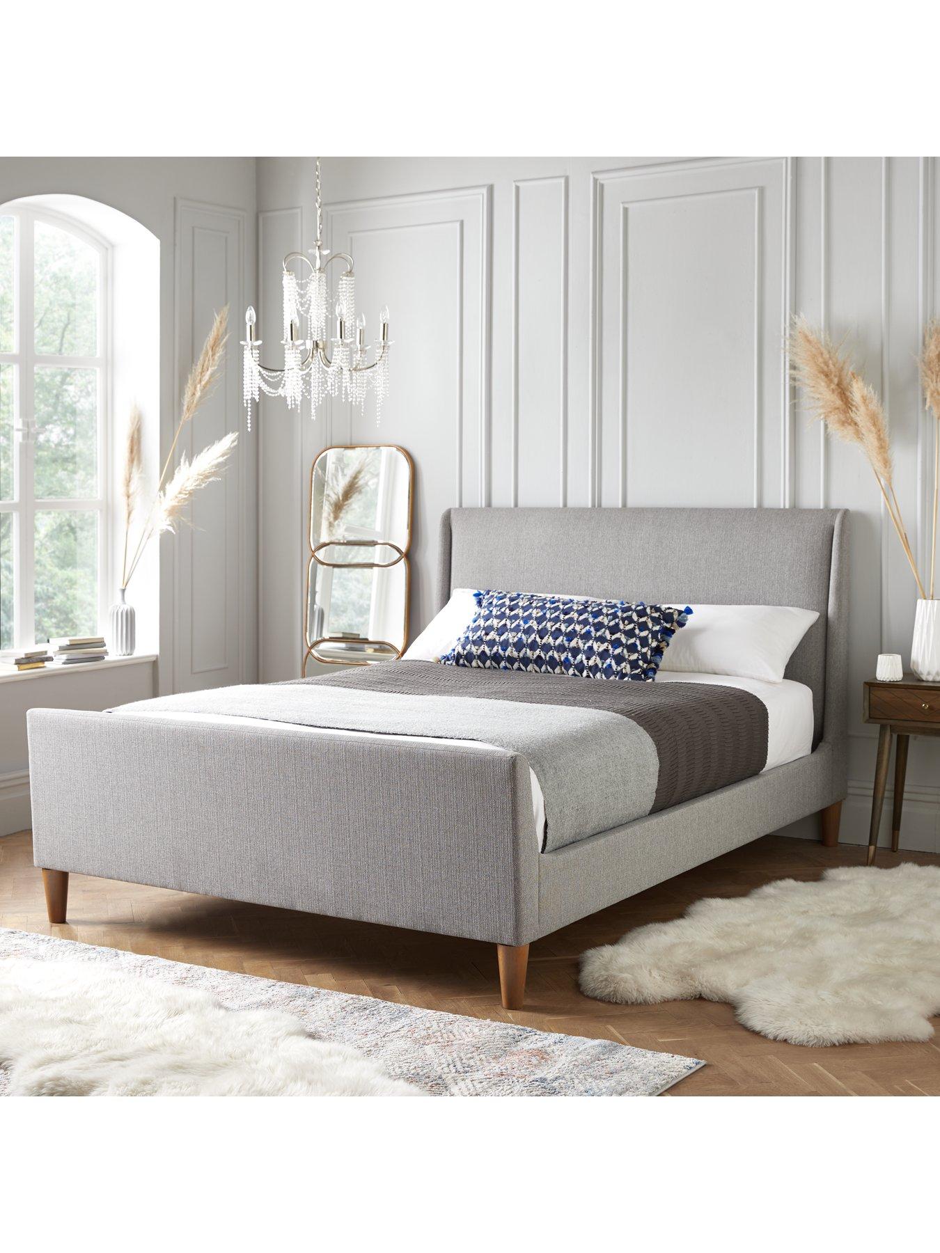 Very Home Retro Metal Double Bed With Memory Mattress