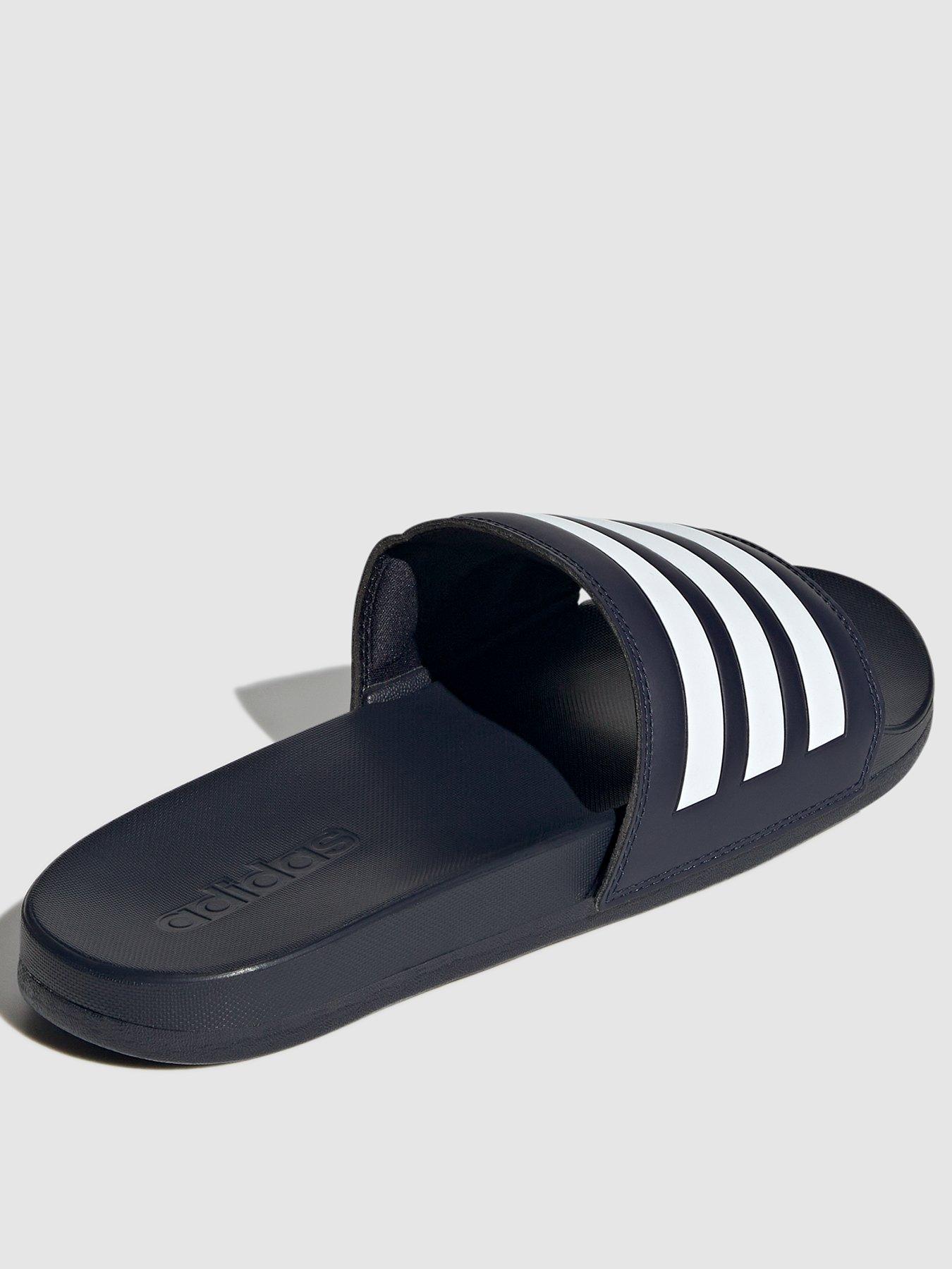 Navy sales adidas sliders