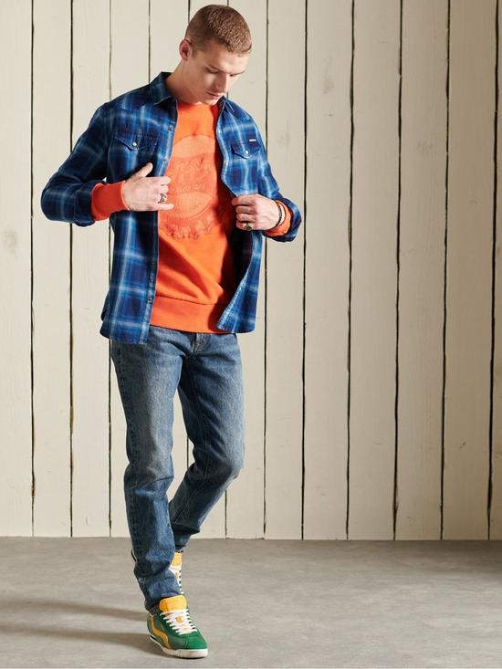 front image of superdry-checked-shirt
